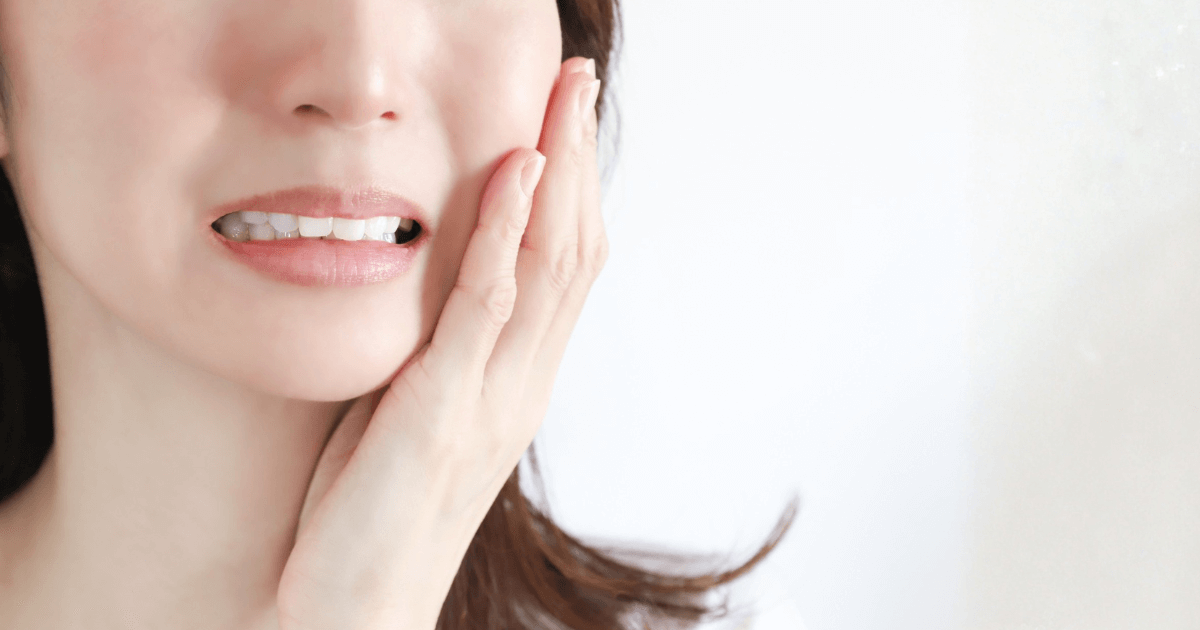 歯が欠けたが痛みがなく不安に感じている様子