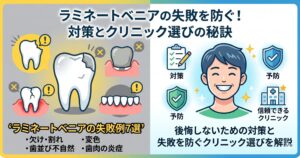 ラミネートベニアの失敗例7選｜後悔しないための対策と失敗を防ぐクリニック選びを解説